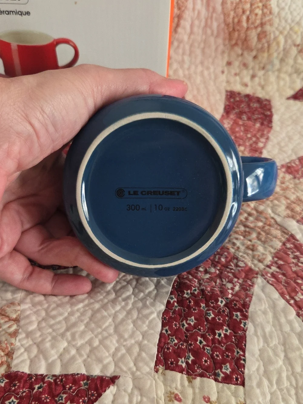 Le Creuset Blue Stoneware Creamer and Sugar Dish Set